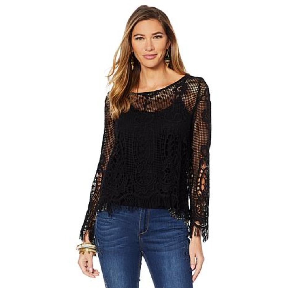 💥 Labellum Hillary Scott Crochet Top Cami 636-830